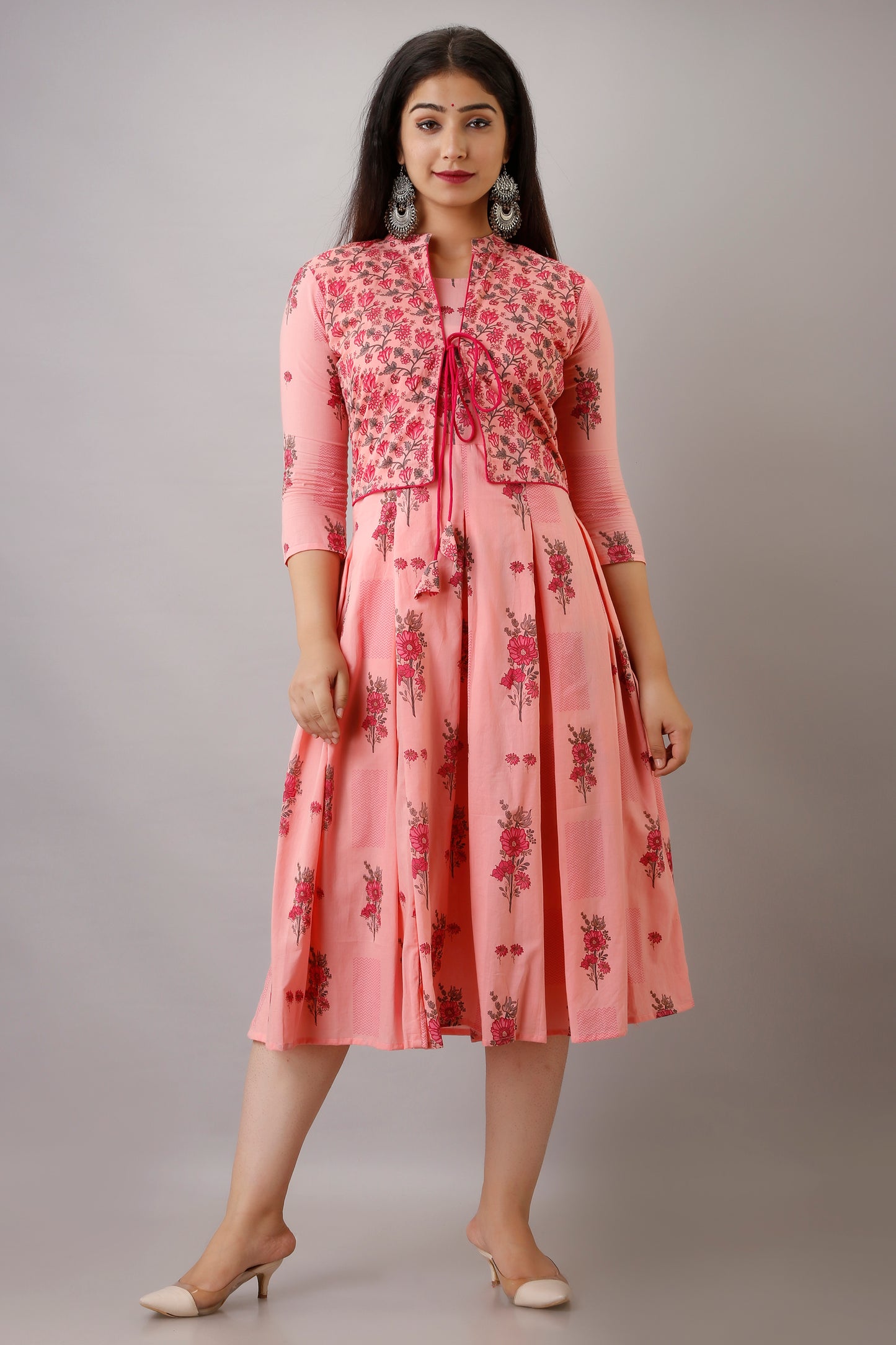 Jaipurite Exclusive Designer Dress in Pink