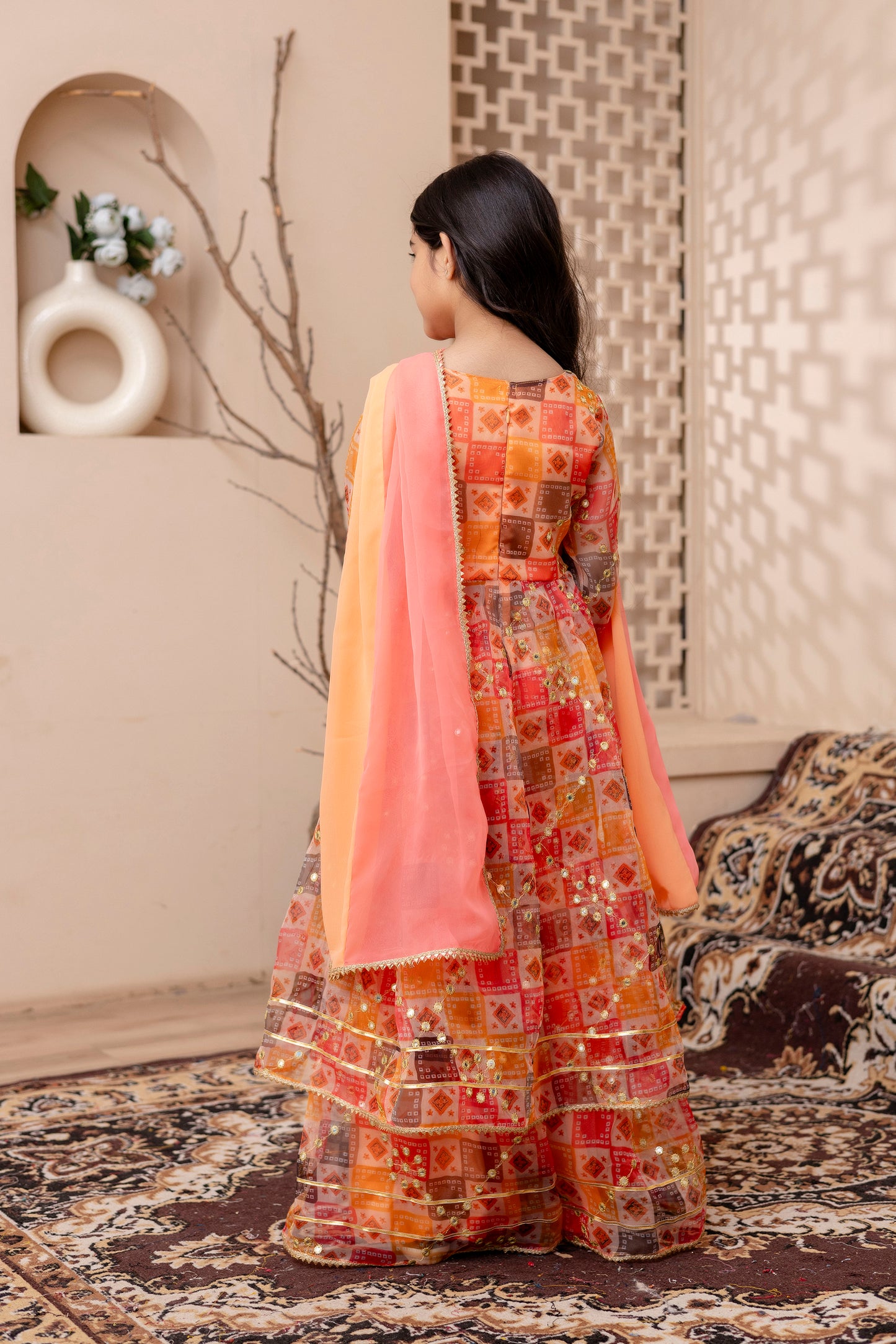 Girls Kids Sharara Suit Set