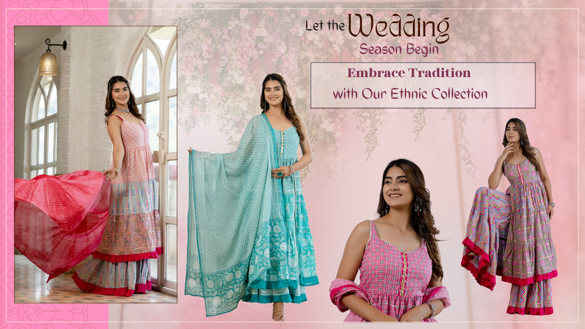 Latest Designs in Ethnic Suit Sets