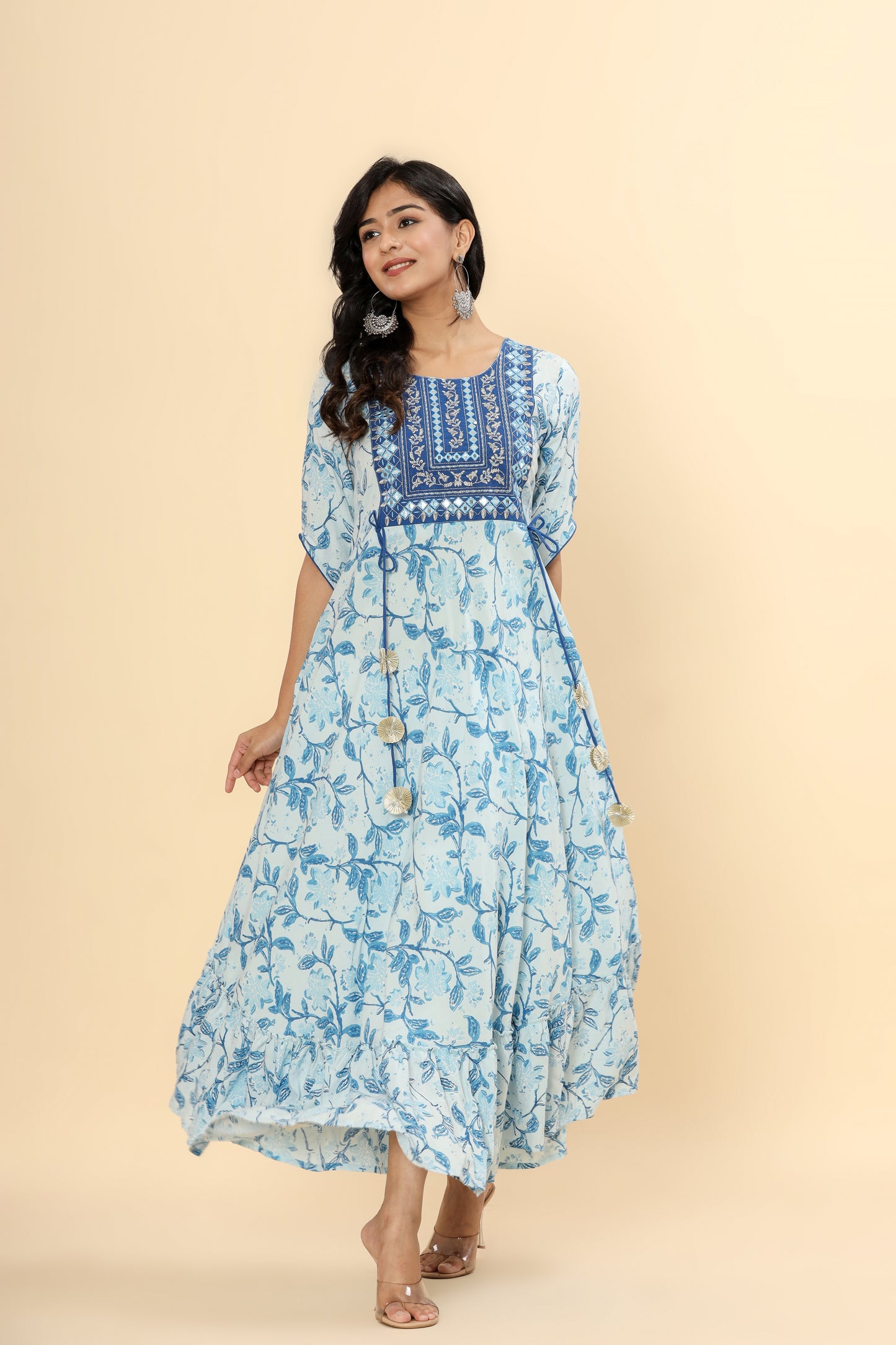 Jaipurite Embroidered Anarkali Gown