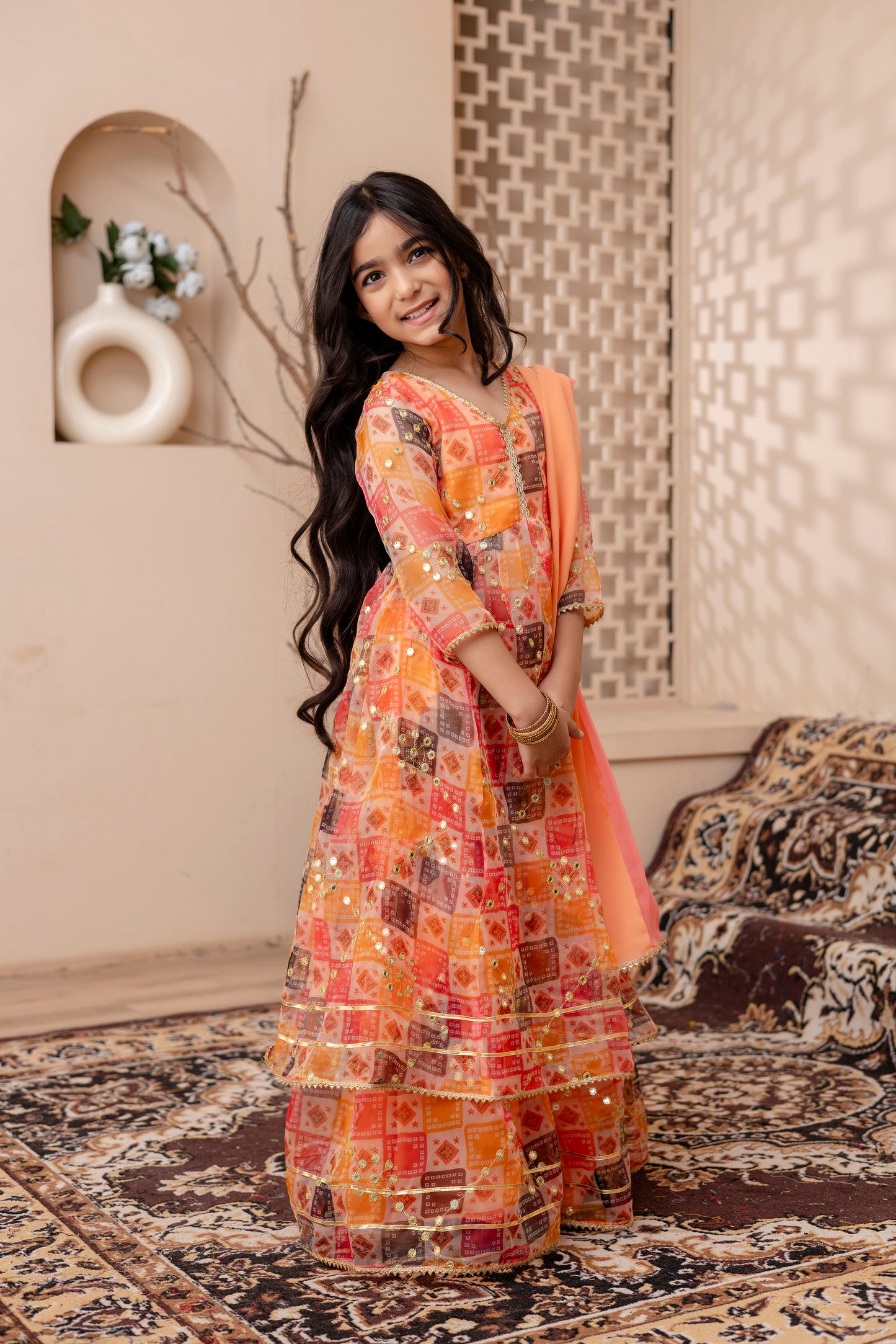 Girls Kids Sharara Suit Set