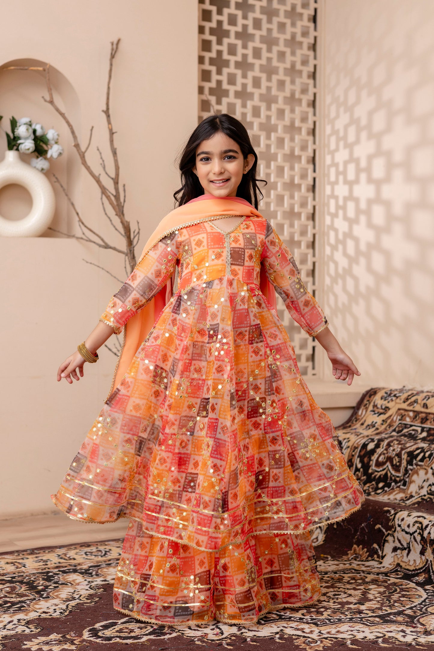 Girls Kids Sharara Suit Set