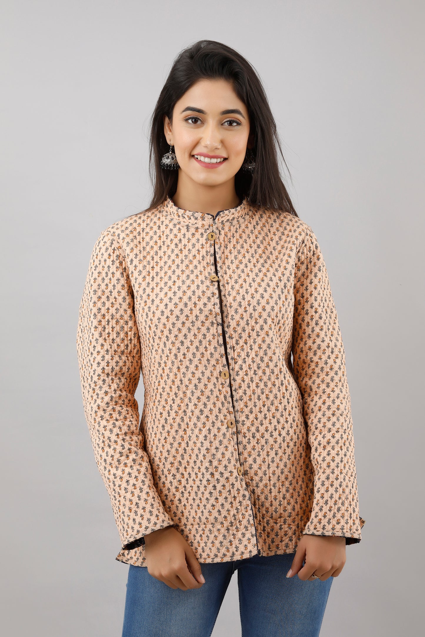 Jaipurite Reversible Woolen Jacket For Women