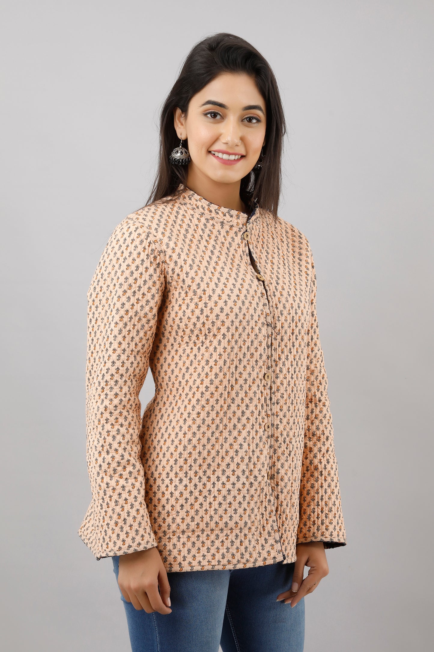 Jaipurite Reversible Woolen Jacket For Women