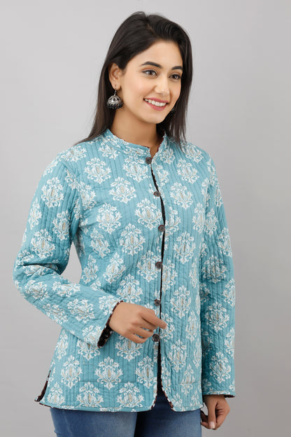 Jaipurite Reversible Woolen Jacket For Women