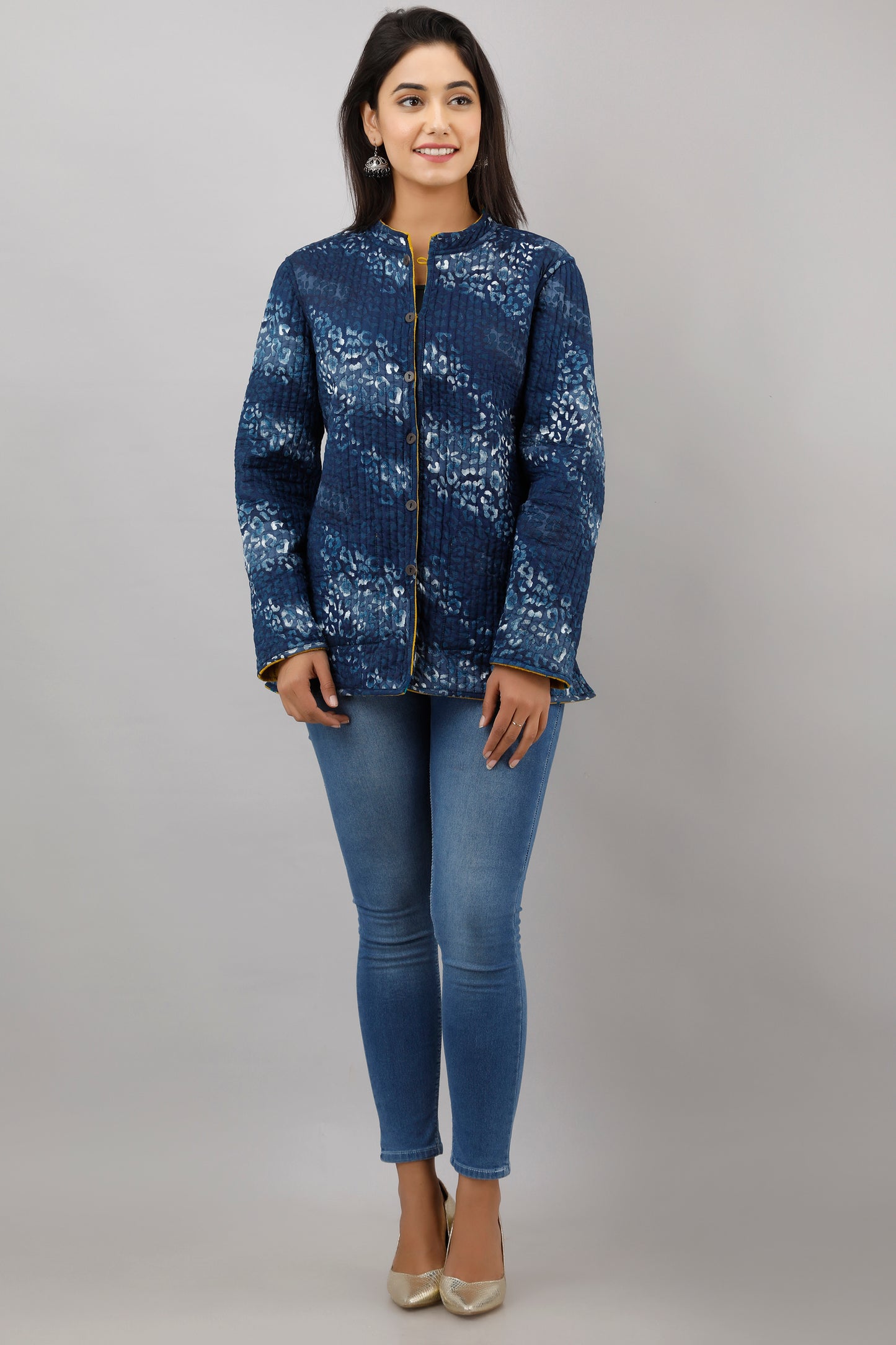 Jaipurite Reversible Woolen Jacket For Women