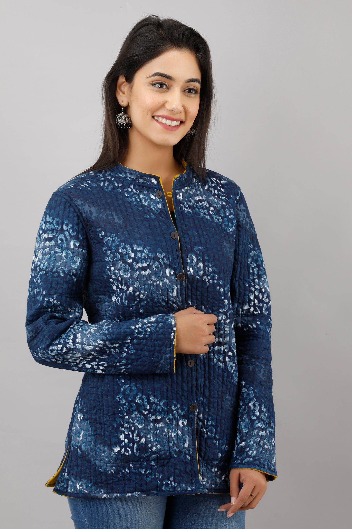 Jaipurite Reversible Woolen Jacket For Women