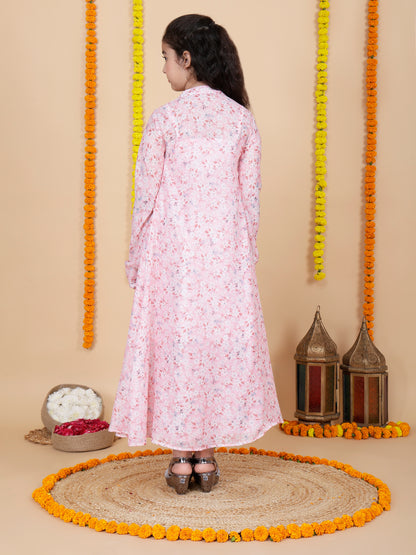 Girls Designer Skirt and Top with Shrug Set