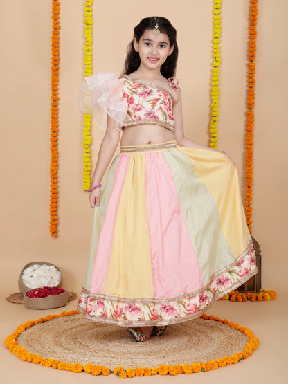 Girls Designer Top and Skirt Set
