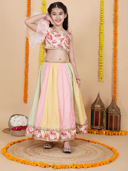 Girls Designer Top and Skirt Set