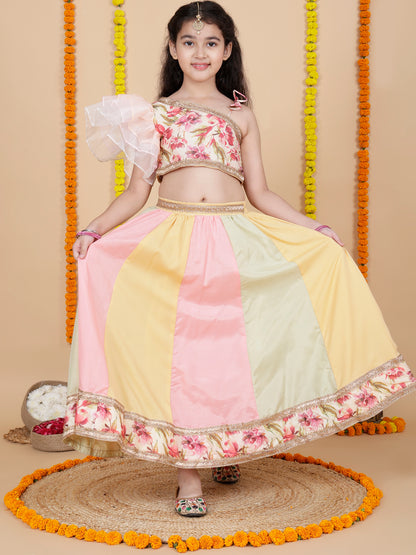 Girls Designer Top and Skirt Set