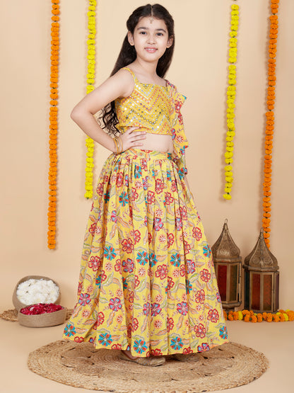 Girls Kids Lehenga and Choli Ethnic Dress