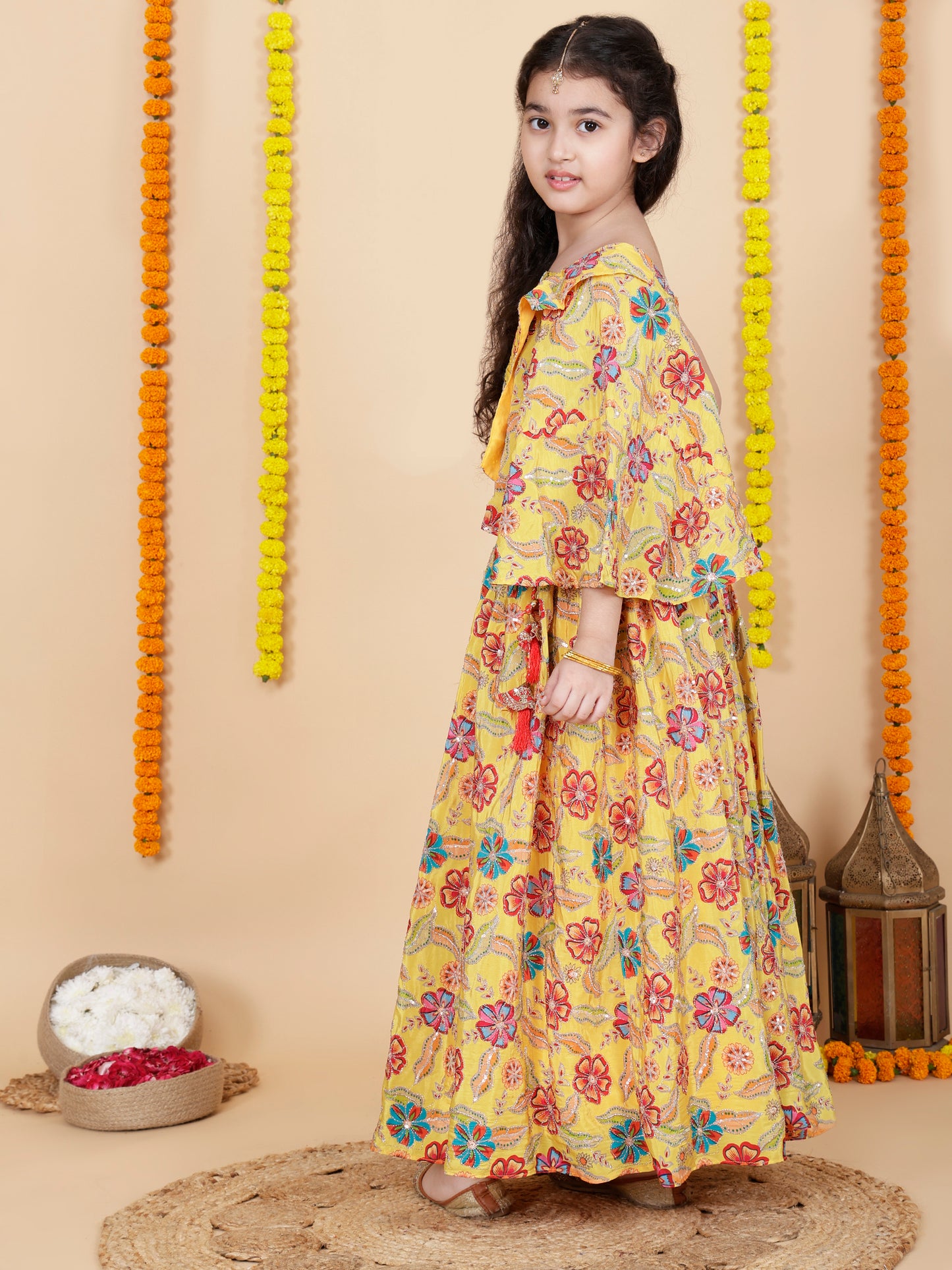 Girls Kids Lehenga and Choli Ethnic Dress
