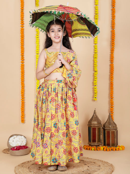 Girls Kids Lehenga and Choli Ethnic Dress