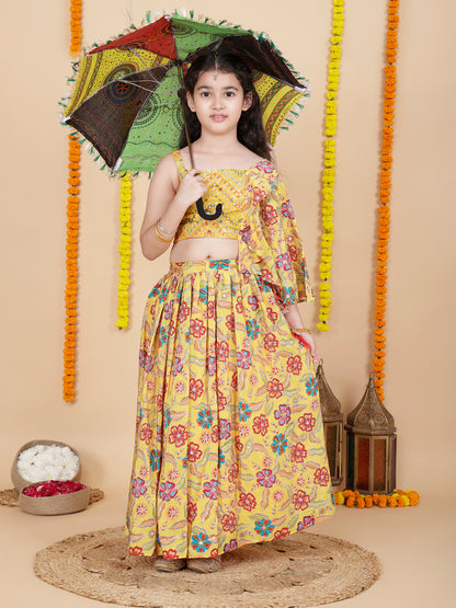 Girls Kids Lehenga and Choli Ethnic Dress