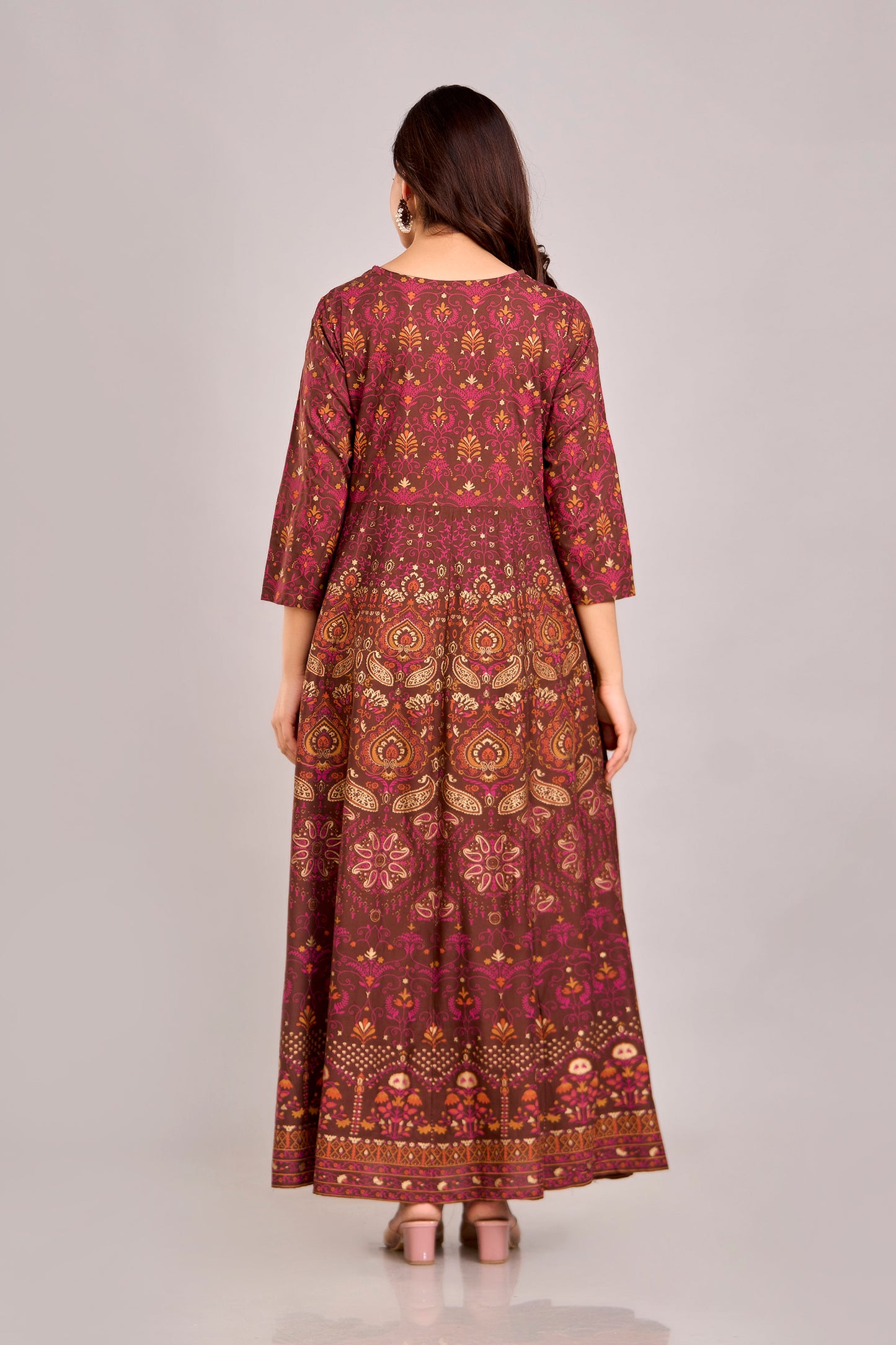 Jaipurite Emroidered  Shrug Jacket Anarkali Kurta