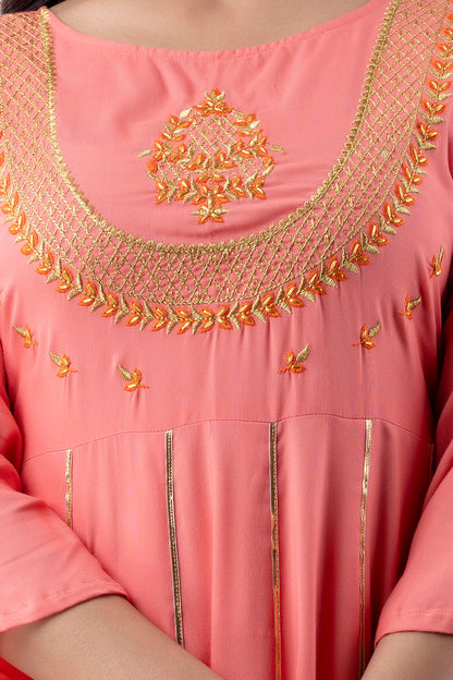 Jaipurite Anarkali Festive Emroidered Long Kurta