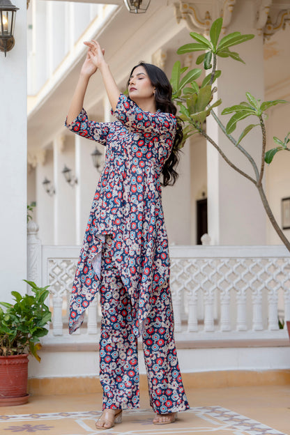 Jaipurite Elegant Asymmetrical Co-Ord Set