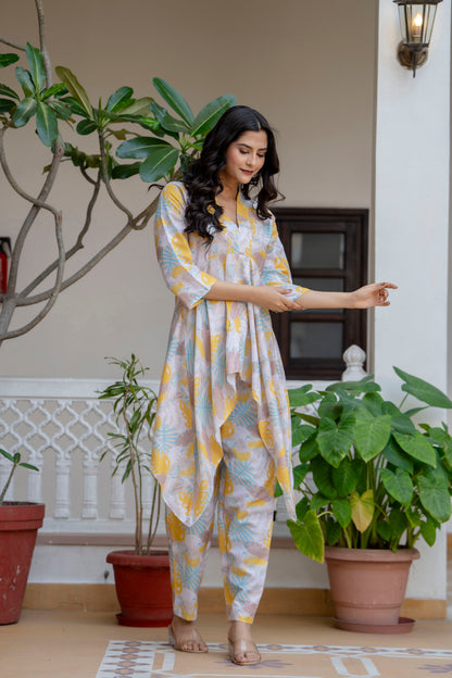 Jaipurite Beautiful Asymmetrical Co-ord Set