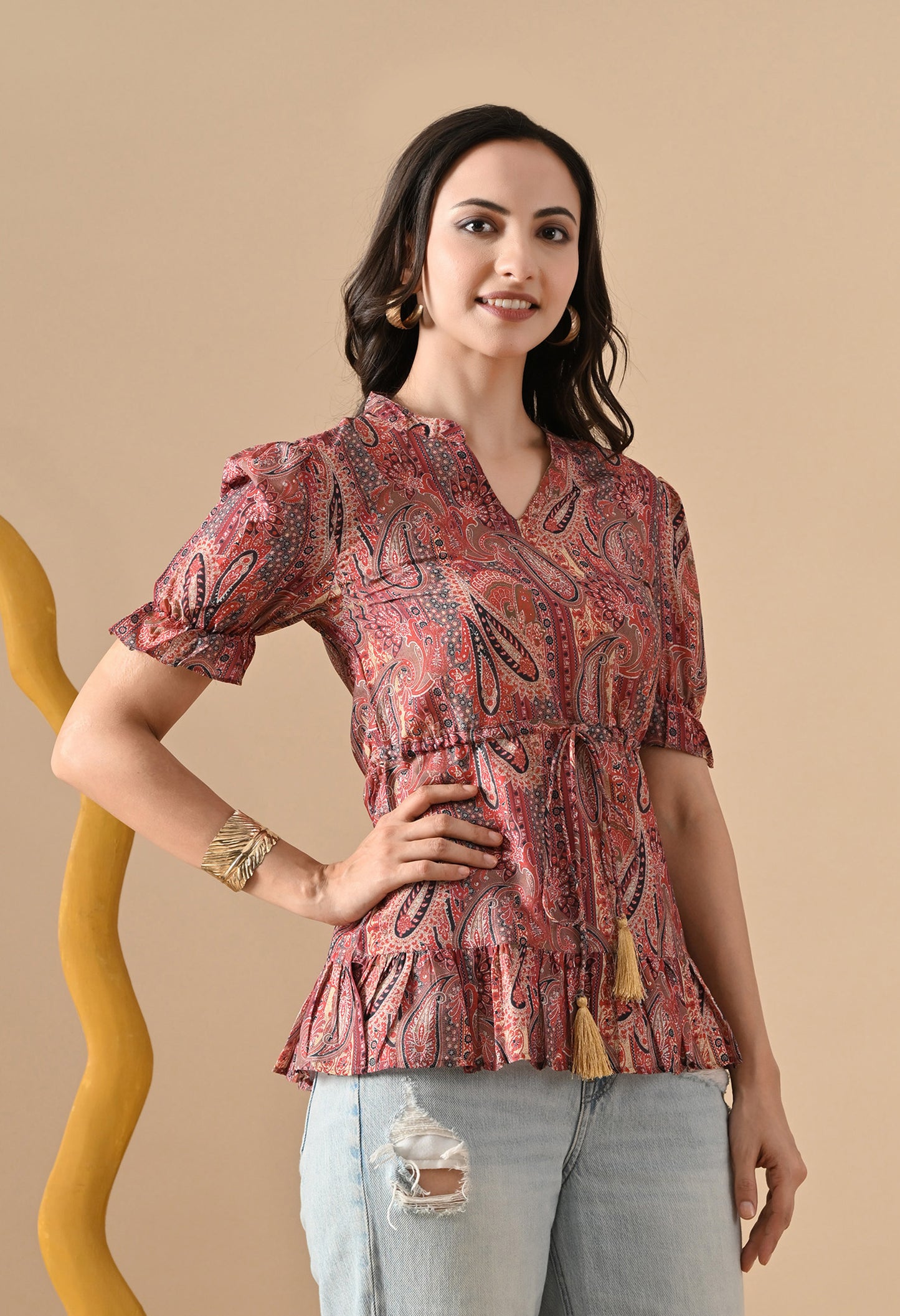 Paisley Short Tunic For Girls