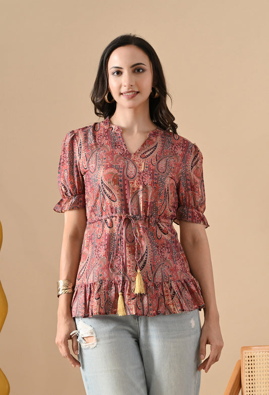 Paisley Short Tunic For Girls