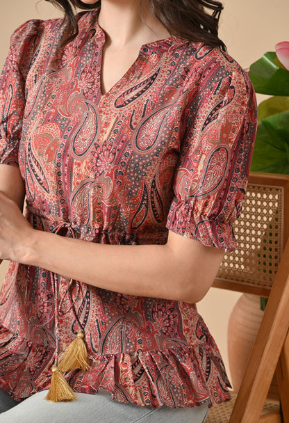 Paisley Short Tunic For Girls