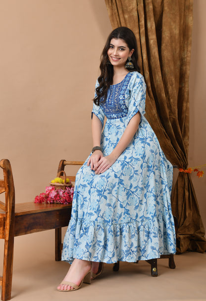 Jaipurite Women Embroidered Anarkali Kurta