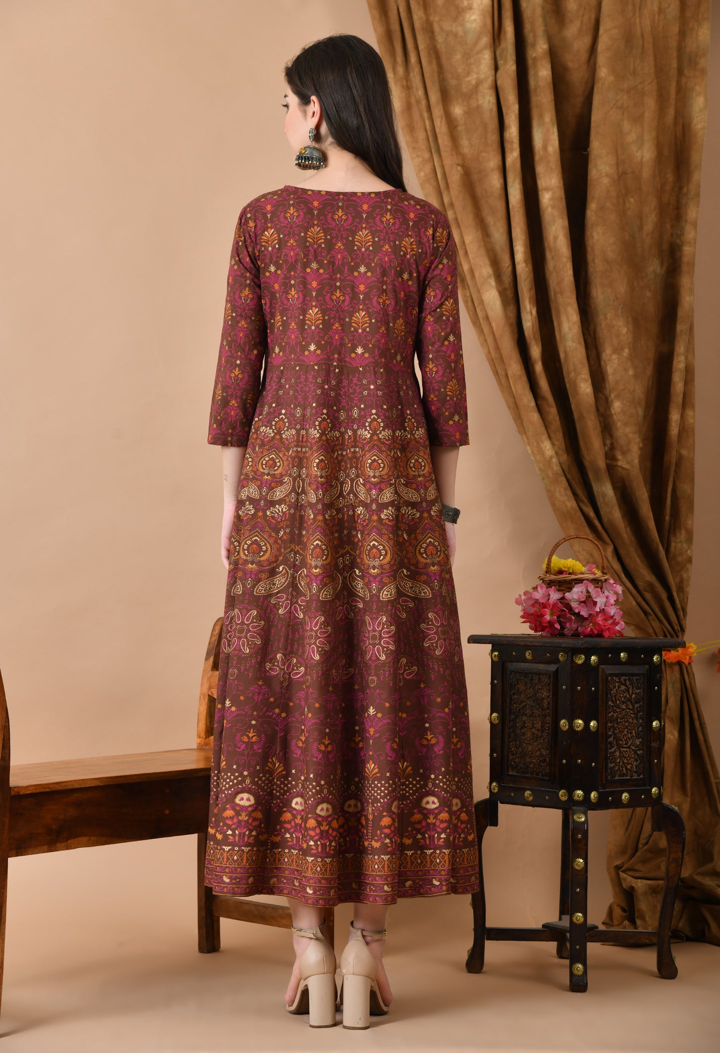 Jaipurite Women Frontslit Anarkali Kurta