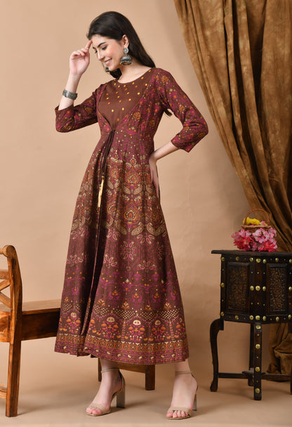 Jaipurite Women Frontslit Anarkali Kurta