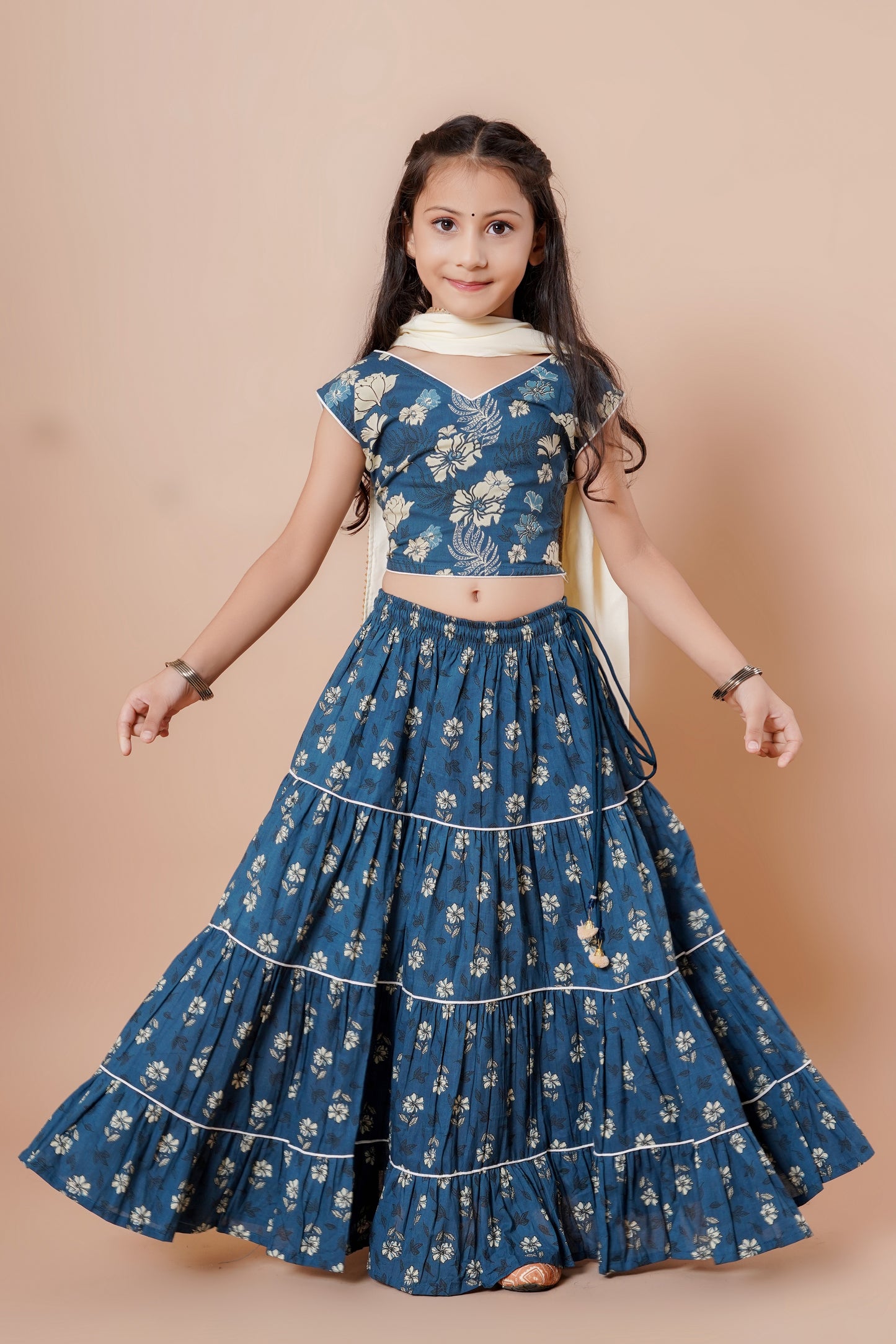 Girls Festive Lehenga Choli & Dupatta Set