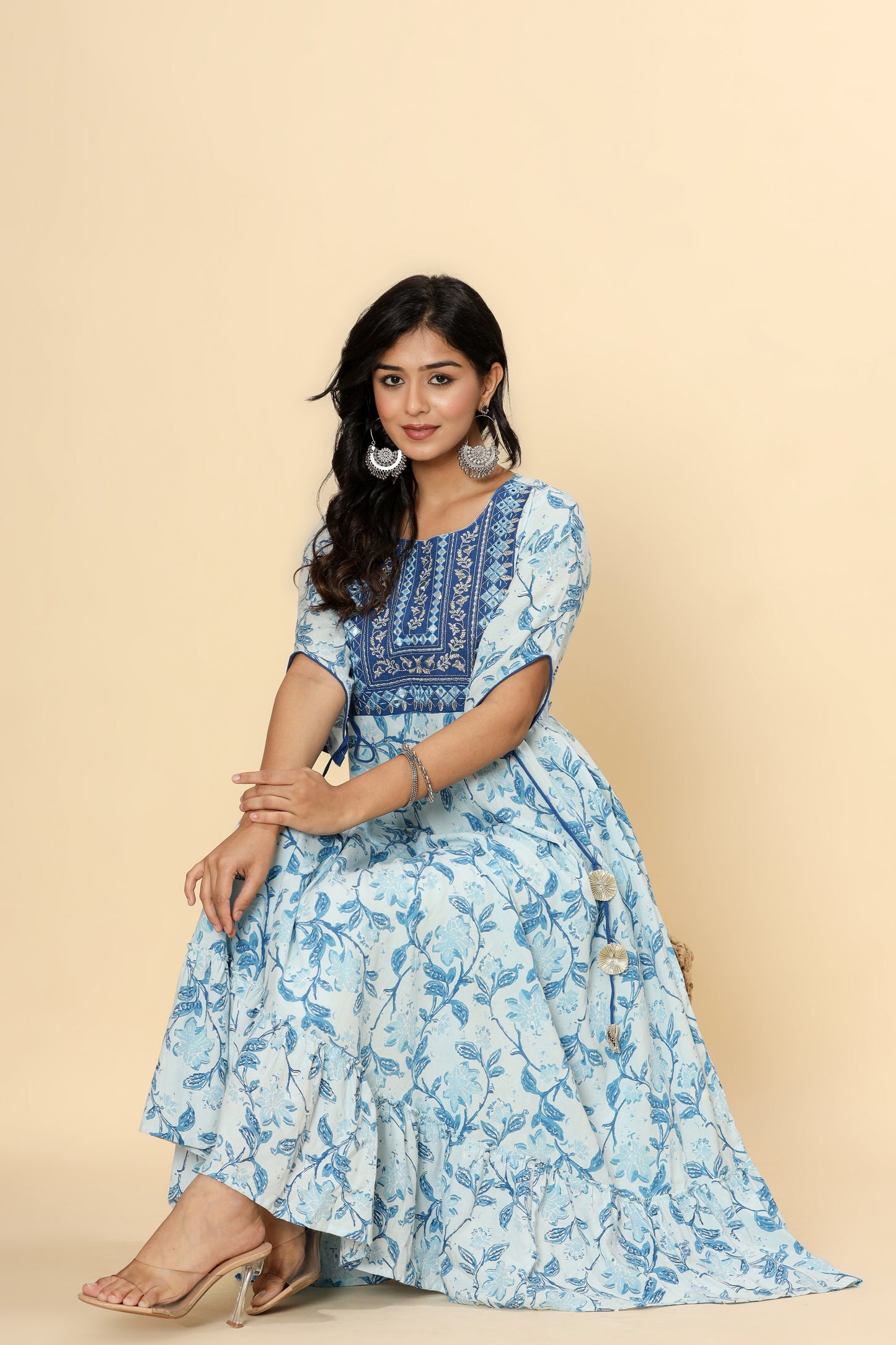 Jaipurite Embroidered Anarkali Gown